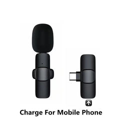 Wireless Lavalier Microphone Portable Audio Video Recording Mini Mic