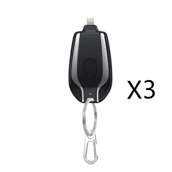 1500mAh Mini Power Emergency Pod Keychain Charger With Type-C