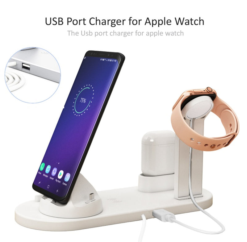 Three in one wireless charger