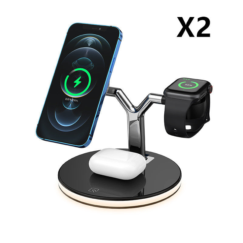 Compatible with Apple, 3 In 1 Magnetic Wireless Charger 15W Fast Charging Station