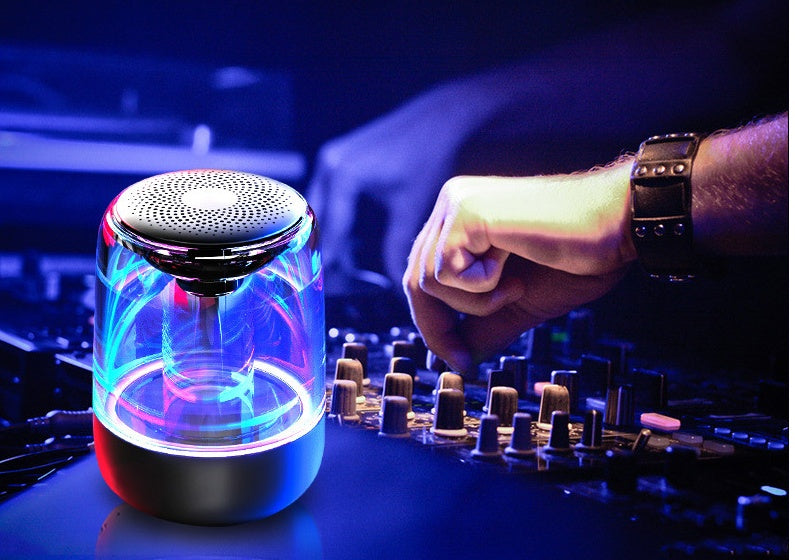 Portable Speakers Bluetooth Column Wireless Bluetooth Speaker with Variable Color LED Light