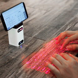 Bluetooth Wireless Projector Phone Keyboard For Computer Pad Laptop With Mouse Function