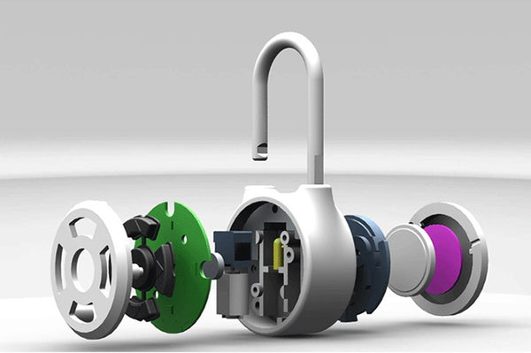 Smart padlock direction button password lock Bluetooth electronic lock