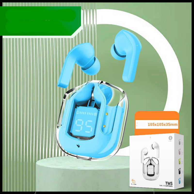 New Mini Transparent Wireless Bluetooth Headset Digital Display