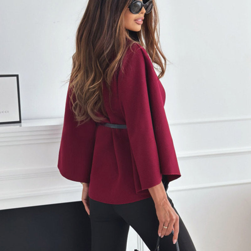 Jacket Woolen Sweater Outwear For Women Clothing