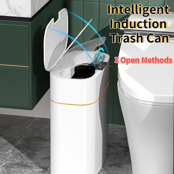 Smart Trash Can With Lid For Bedroom And Living Room Kitchen