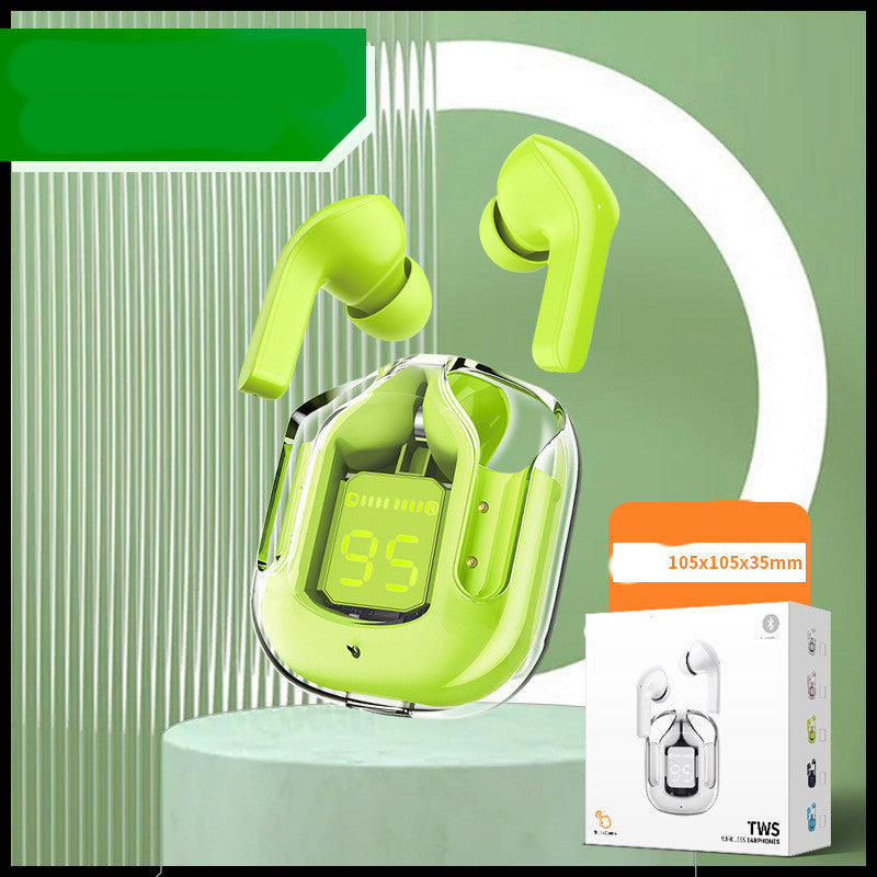 New Mini Transparent Wireless Bluetooth Headset Digital Display