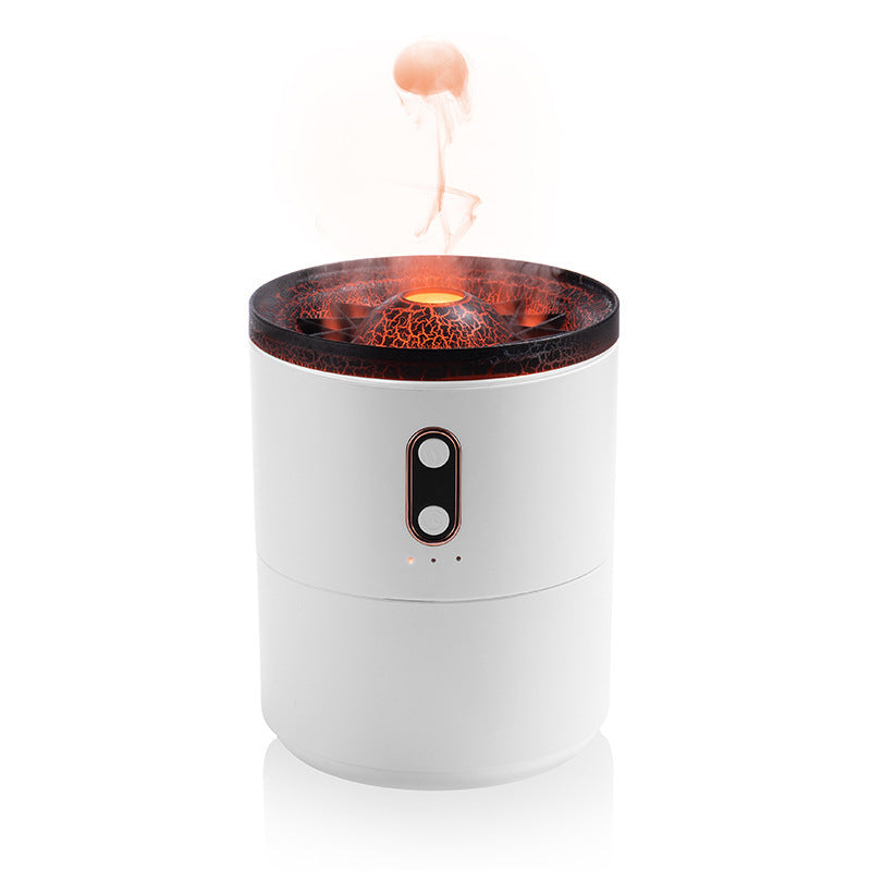 Volcanic Flame USB Portable Jellyfish Air Humidifier Night Light Lamp Fragrance Humidifier