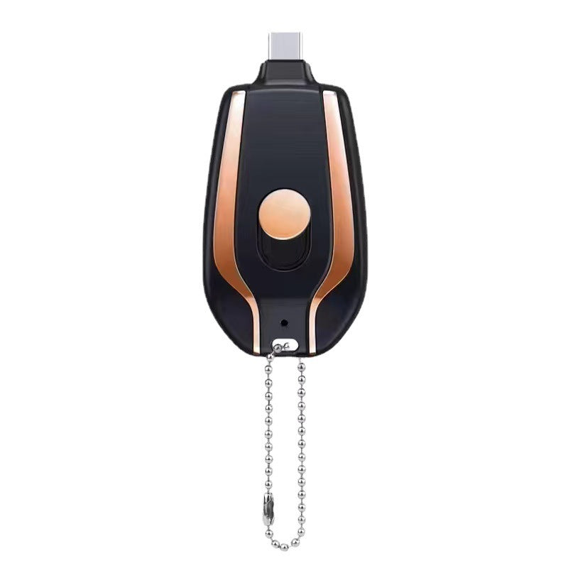 1500mAh Mini Power Emergency Pod Keychain Charger With Type-C