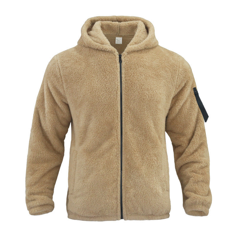 Warm Coat With Zipper Loose Casual Jacket Outdoor Clothing